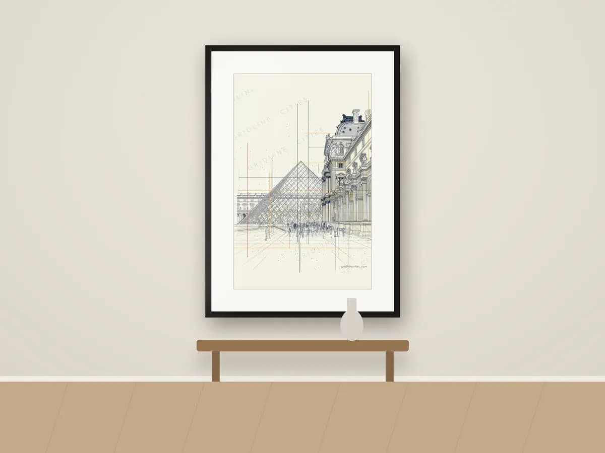Paris Pyramid as print & frame