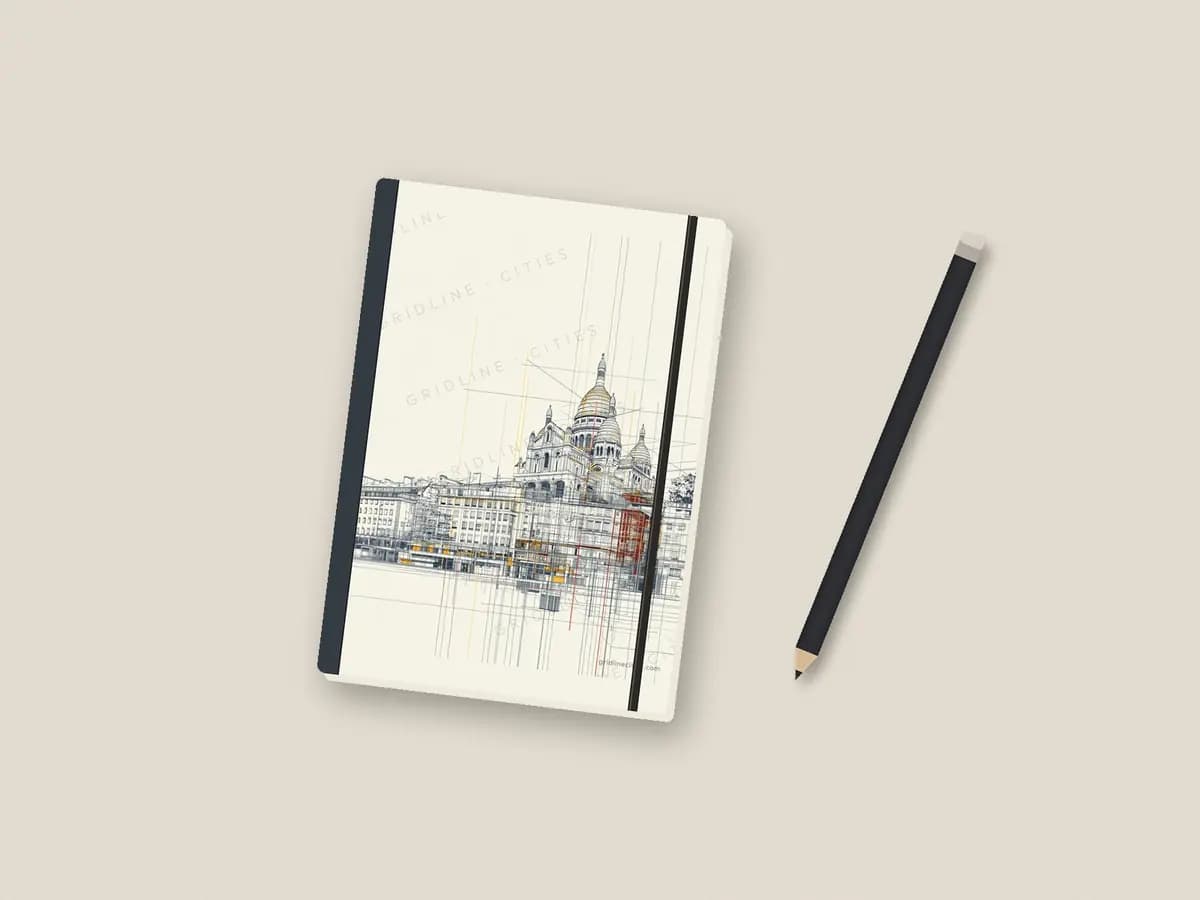 Paris SacréCoeur as notebook cover