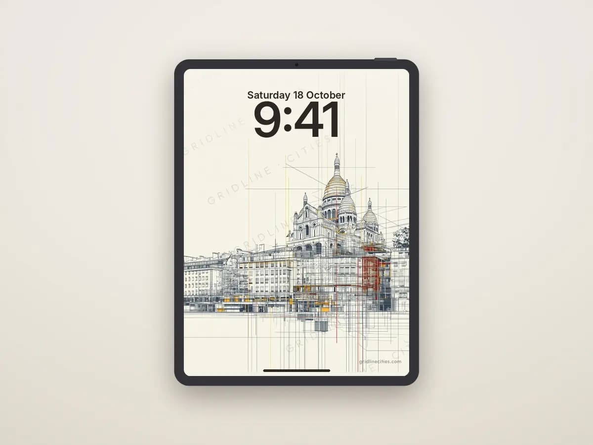 Paris SacréCoeur as tablet wallpaper