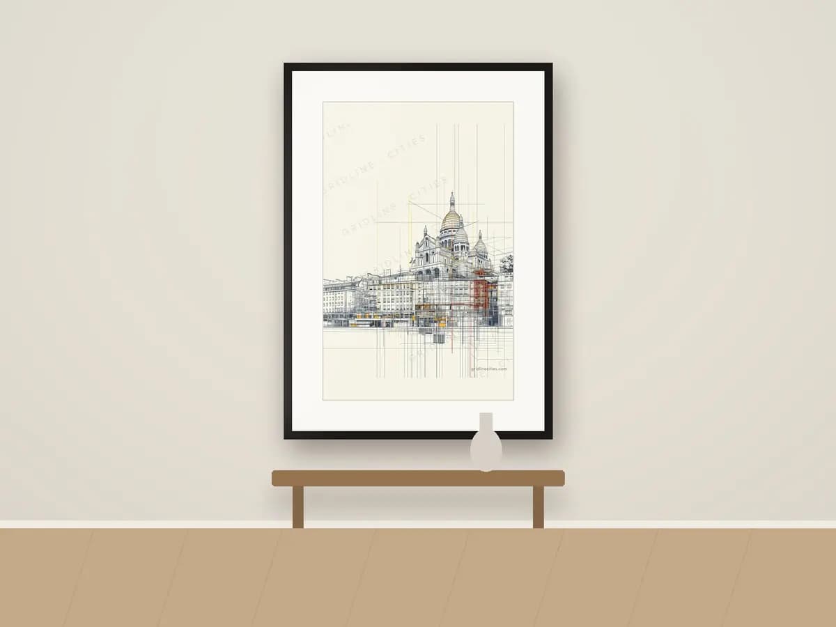 Paris SacréCoeur as print & frame