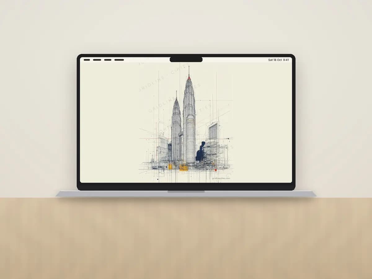 Kuala Lumpur Petronas Towers as desktop wallpaper