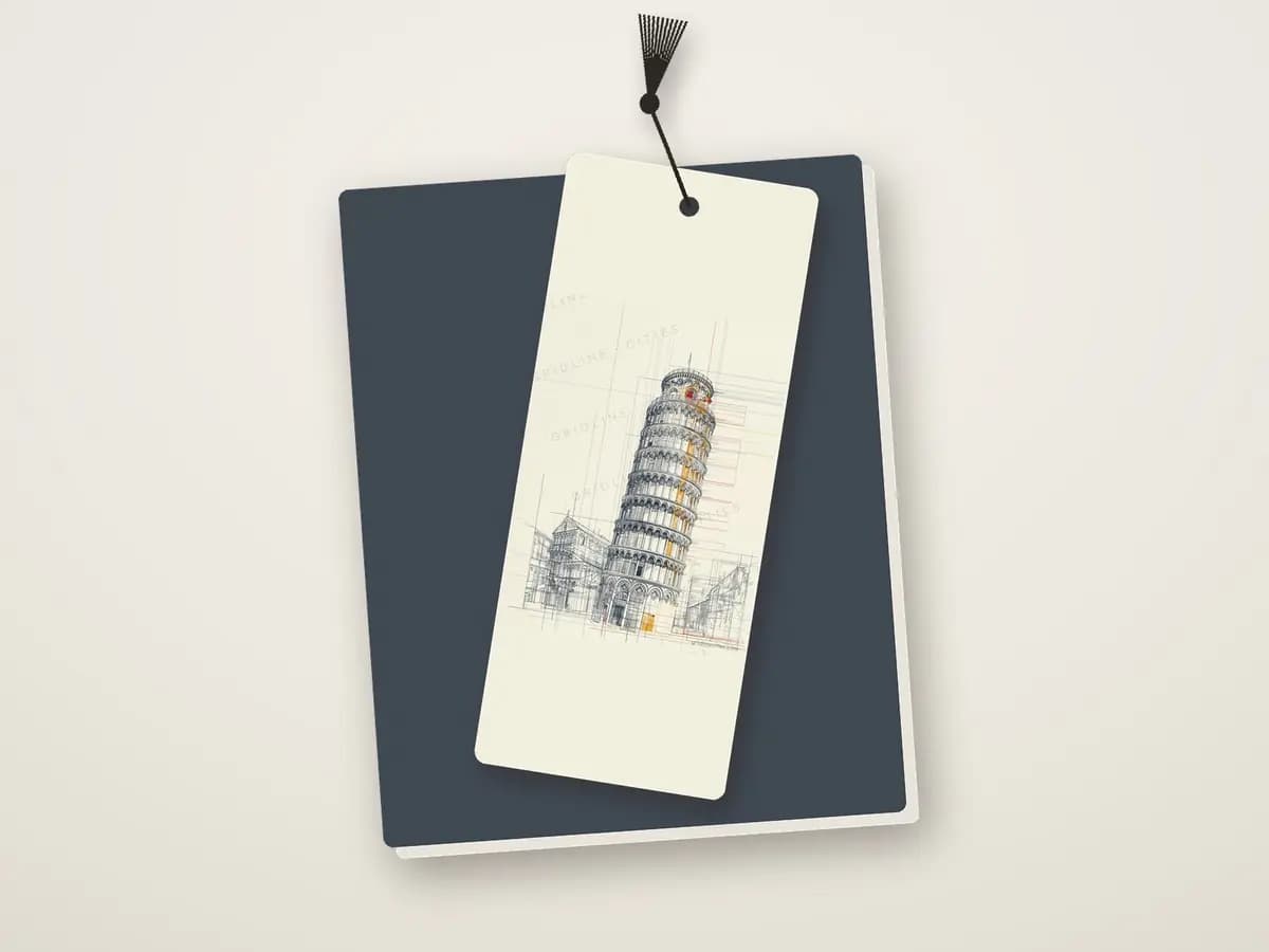 Pisa Tower as bookmark