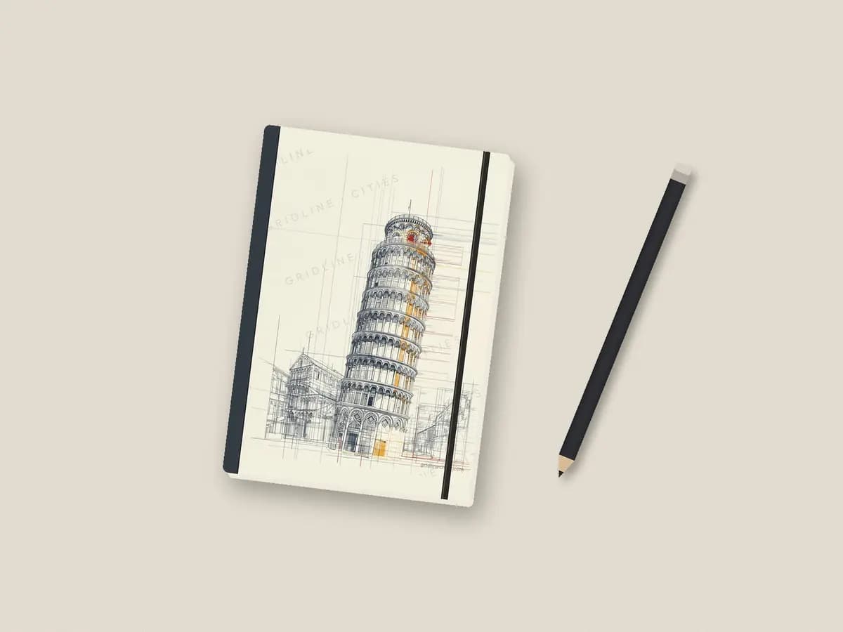 Pisa Tower as notebook cover