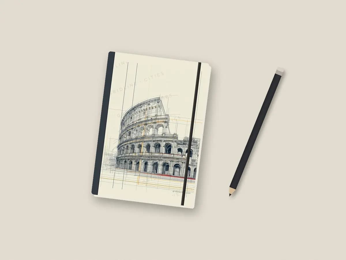 Rome Colloseum as notebook cover