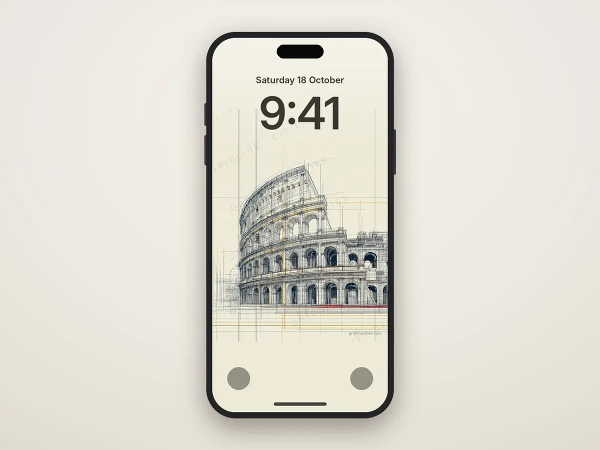 Rome Colloseum as phone wallpaper