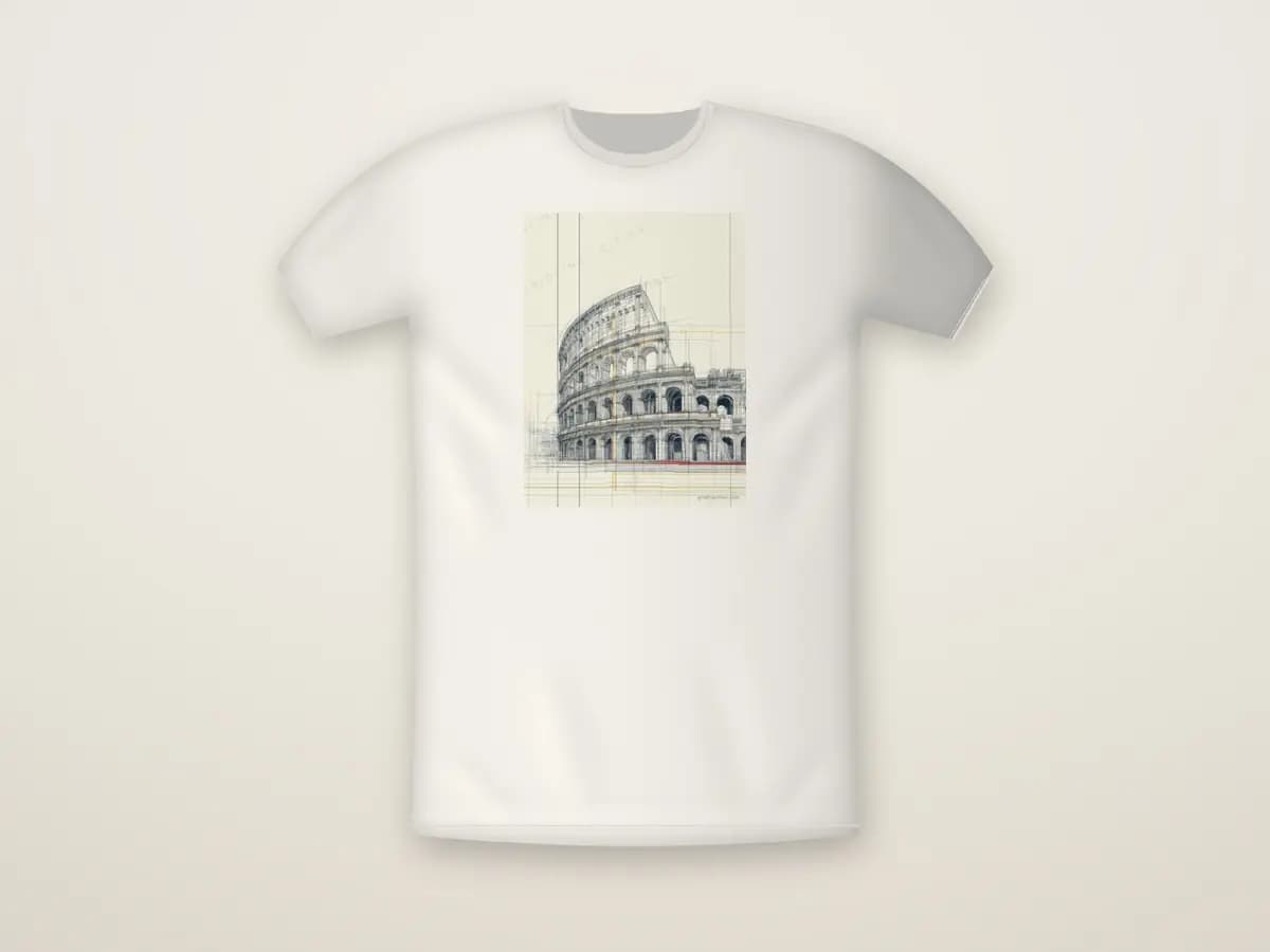 Rome Colloseum as t-shirt
