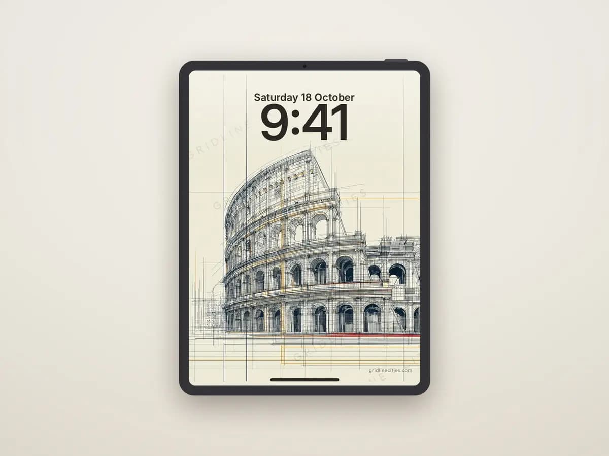 Rome Colloseum as tablet wallpaper