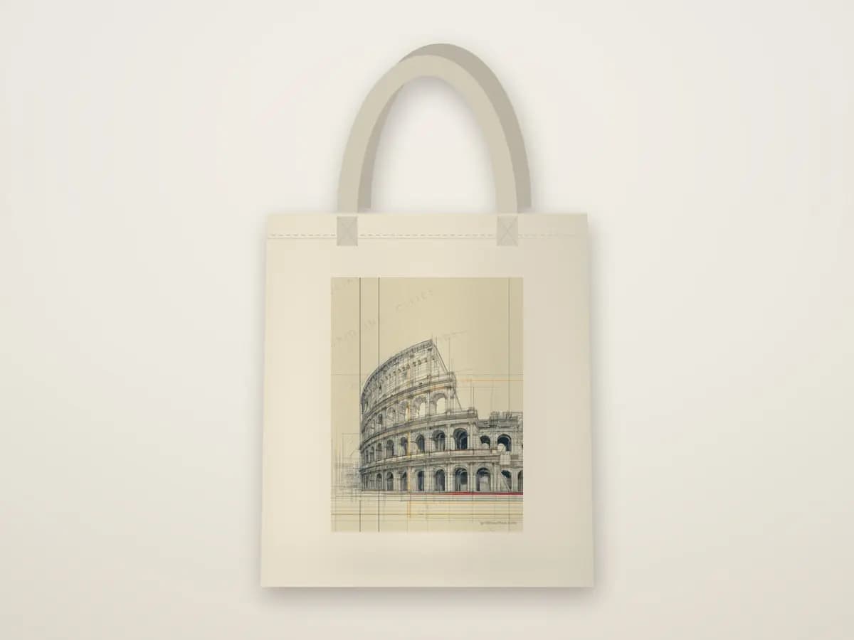 Rome Colloseum as tote bag