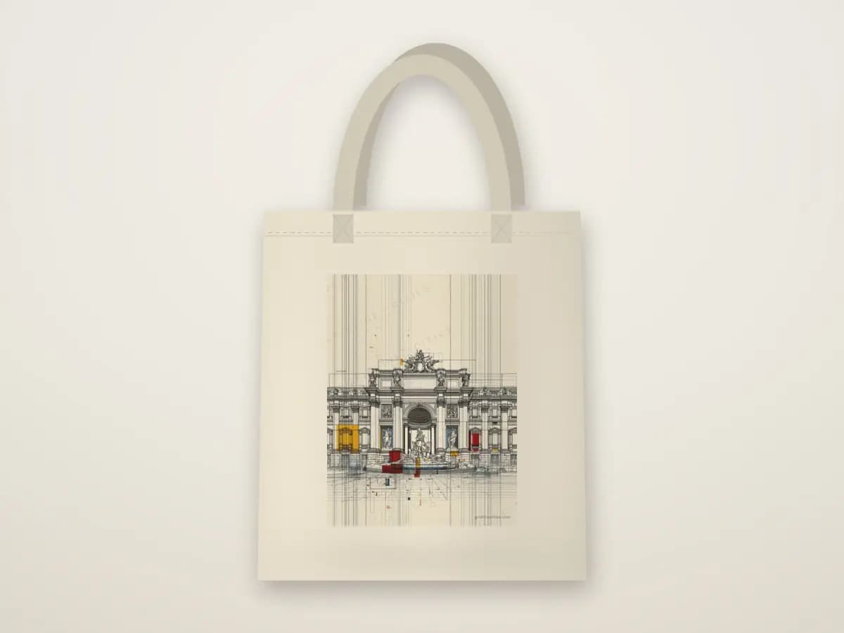Rome Trevifountain as tote bag