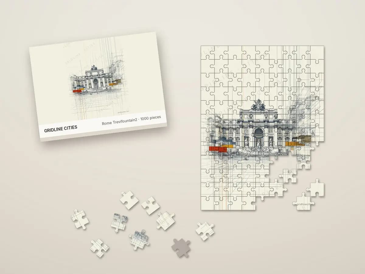 Rome Trevifountain2 as jigsaw puzzle