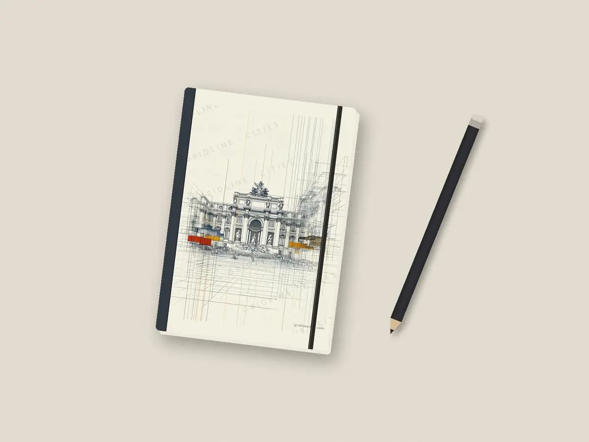 Rome Trevifountain2 as notebook cover
