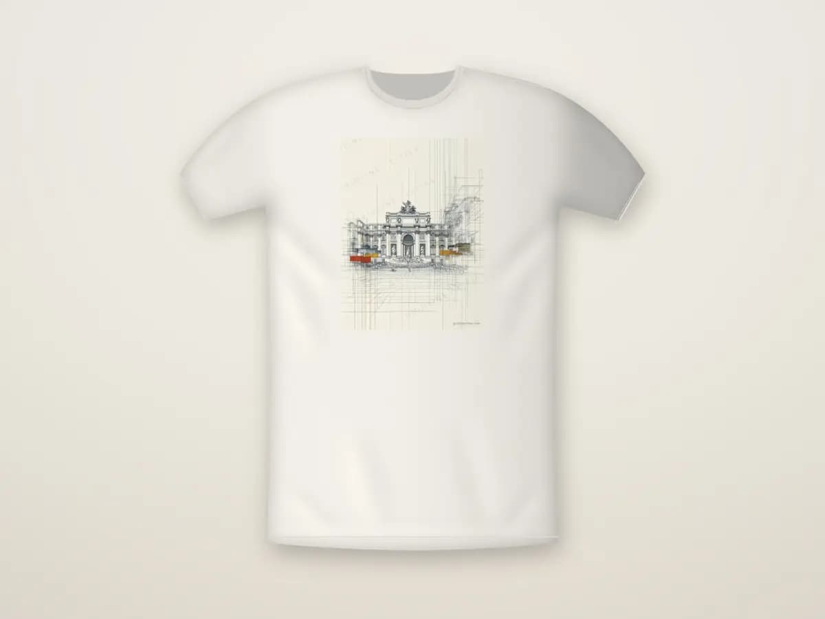 Rome Trevifountain2 as t-shirt