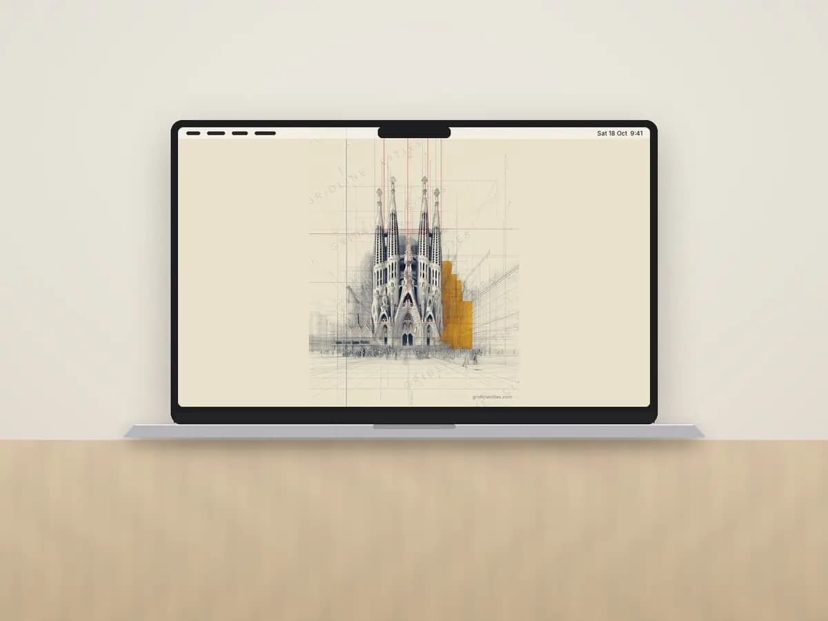 Barcelona Sagrada Familia as desktop wallpaper