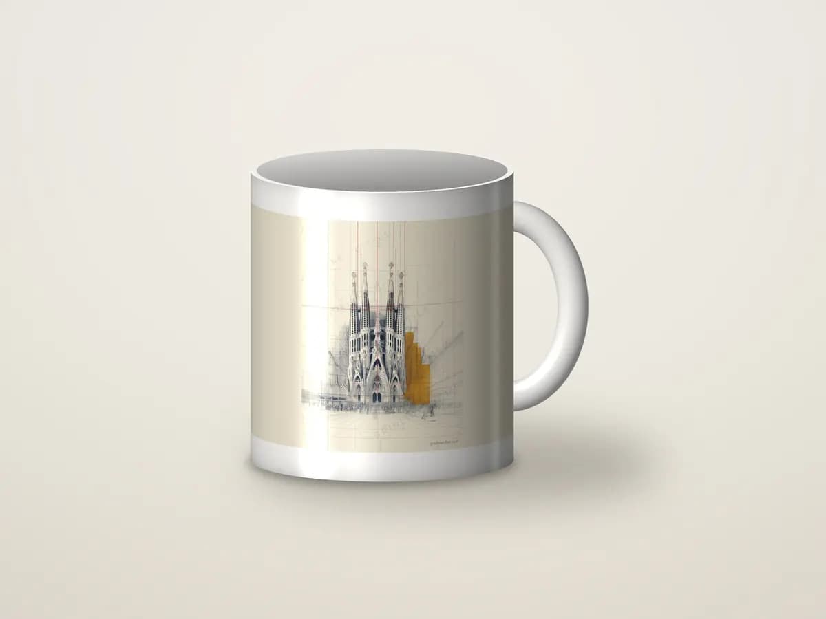 Barcelona Sagrada Familia as mug