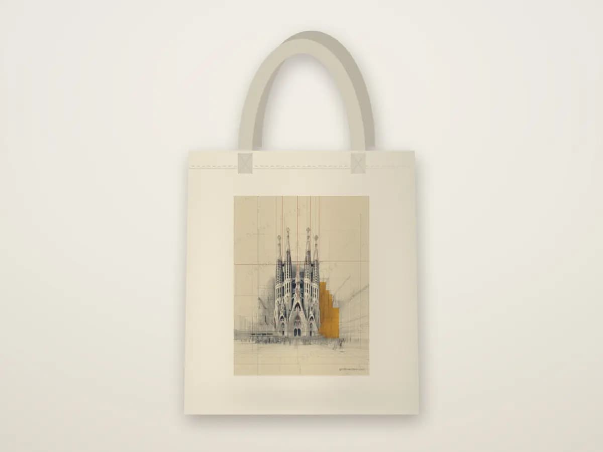 Barcelona Sagrada Familia as tote bag
