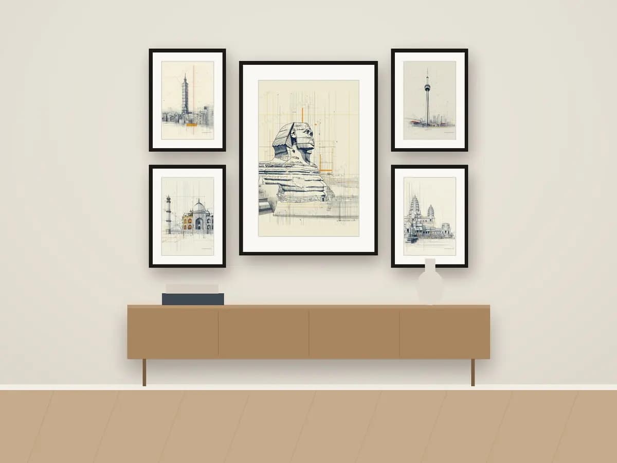 Sphinx as gallery wall