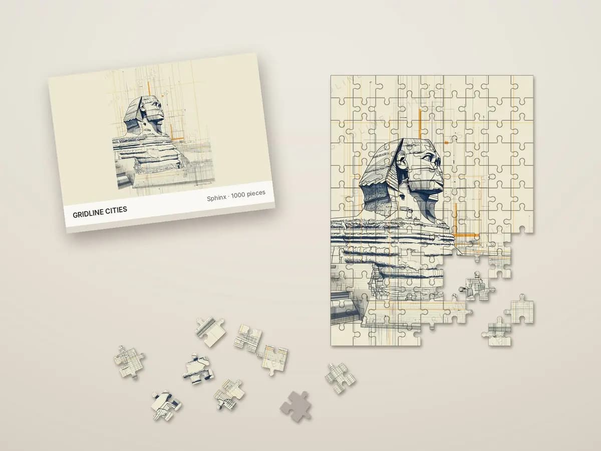 Sphinx as jigsaw puzzle