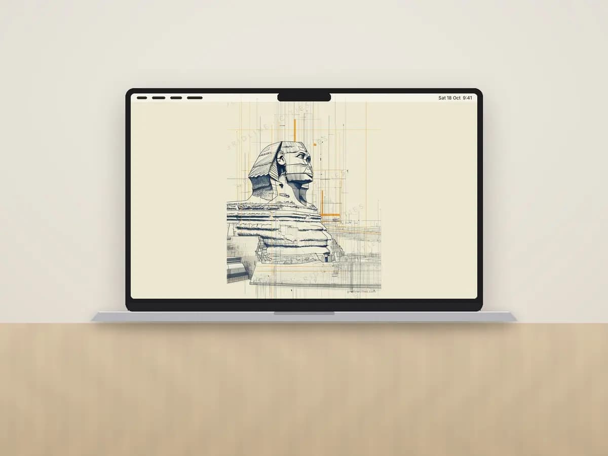 Sphinx as desktop wallpaper