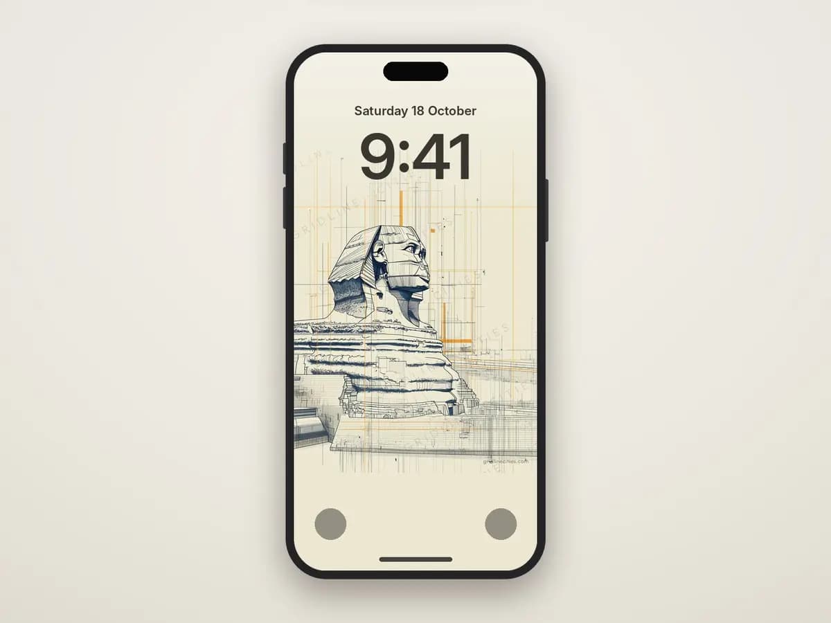 Sphinx as phone wallpaper