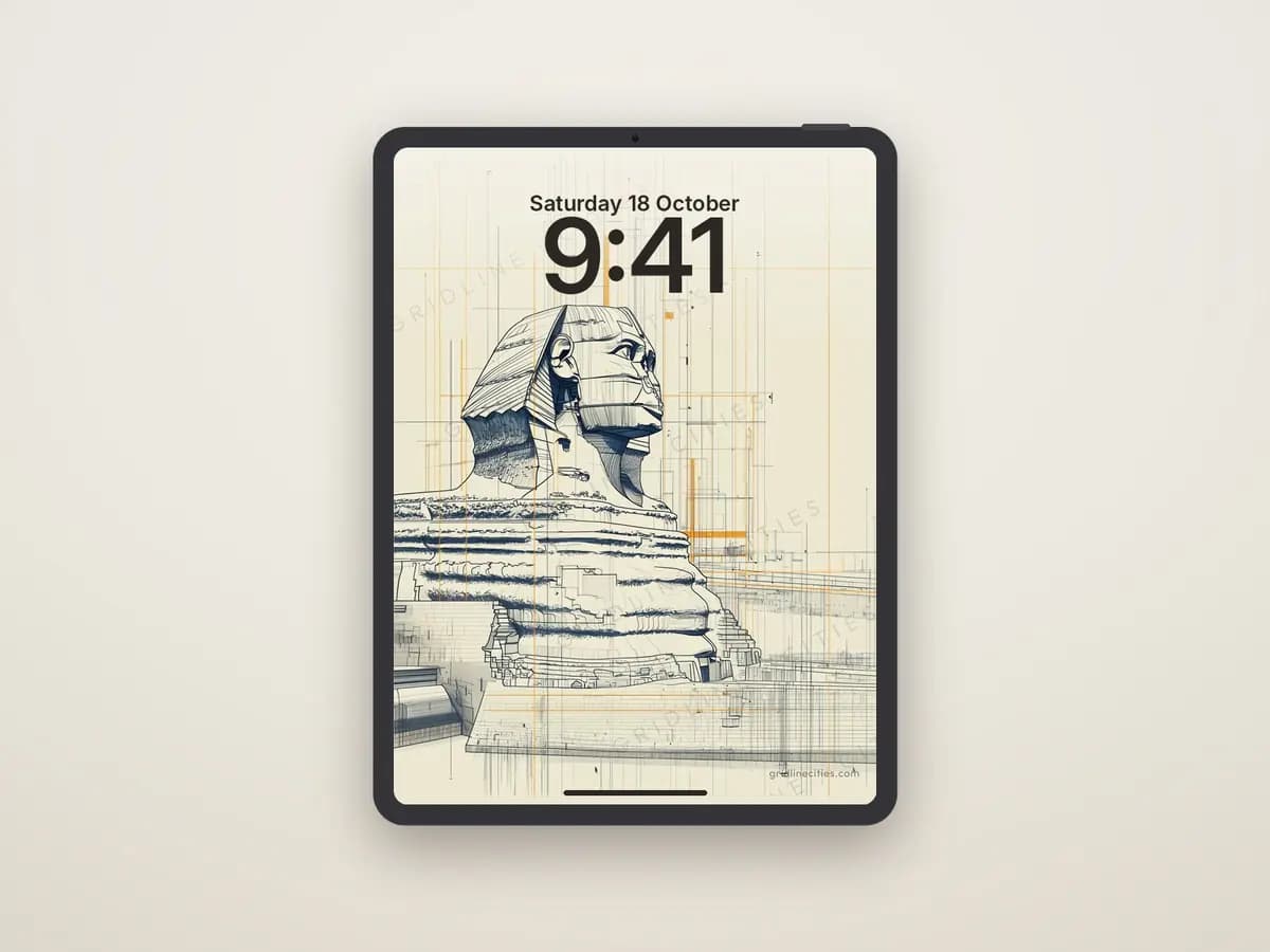 Sphinx as tablet wallpaper