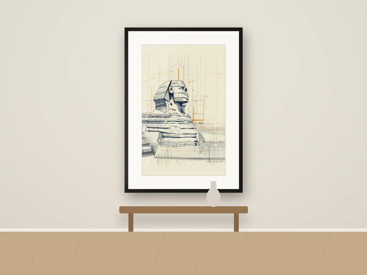 Sphinx as print & frame