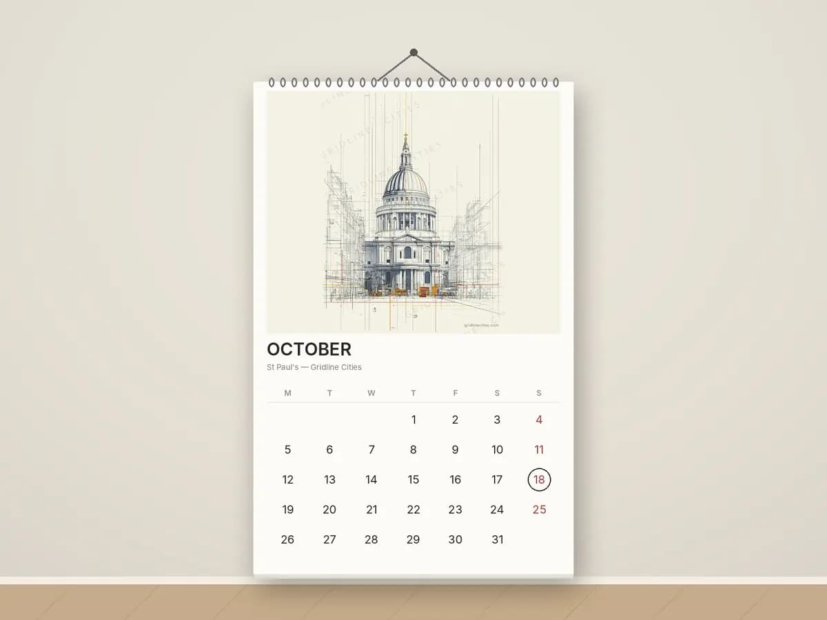 St Paul's as calendar