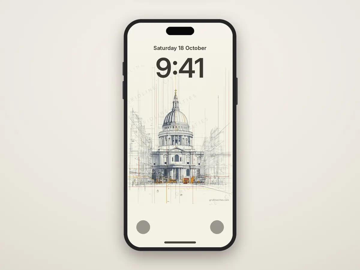 St Paul's as phone wallpaper