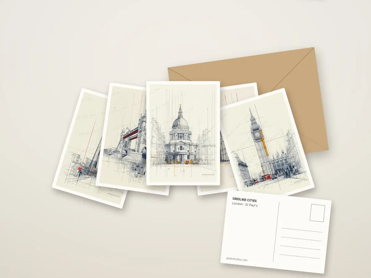 St Paul's as postcards