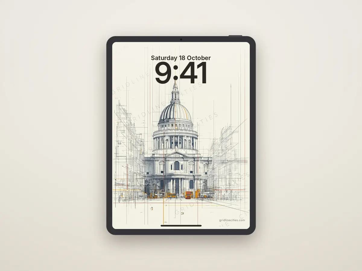 St Paul's as tablet wallpaper