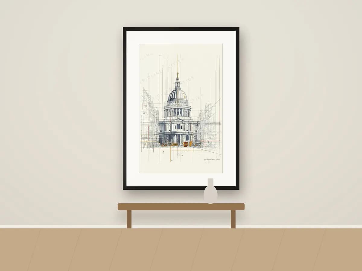 St Paul's as print & frame