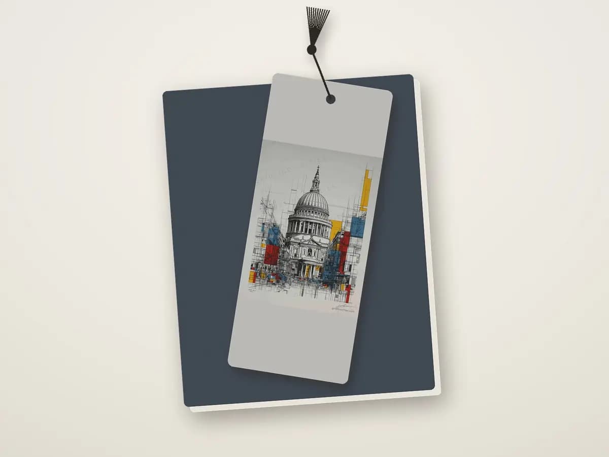 St Paul's Mondrian Style as bookmark