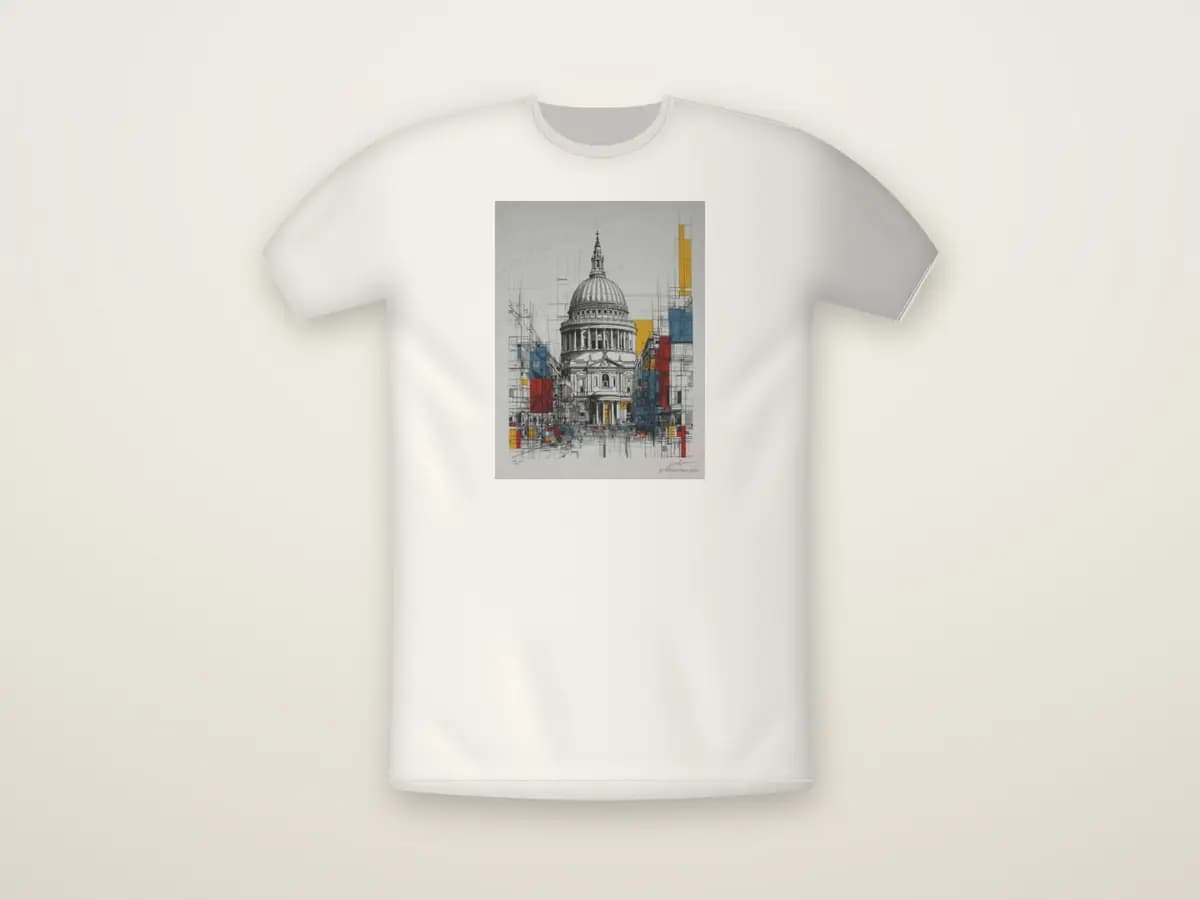St Paul's Mondrian Style as t-shirt