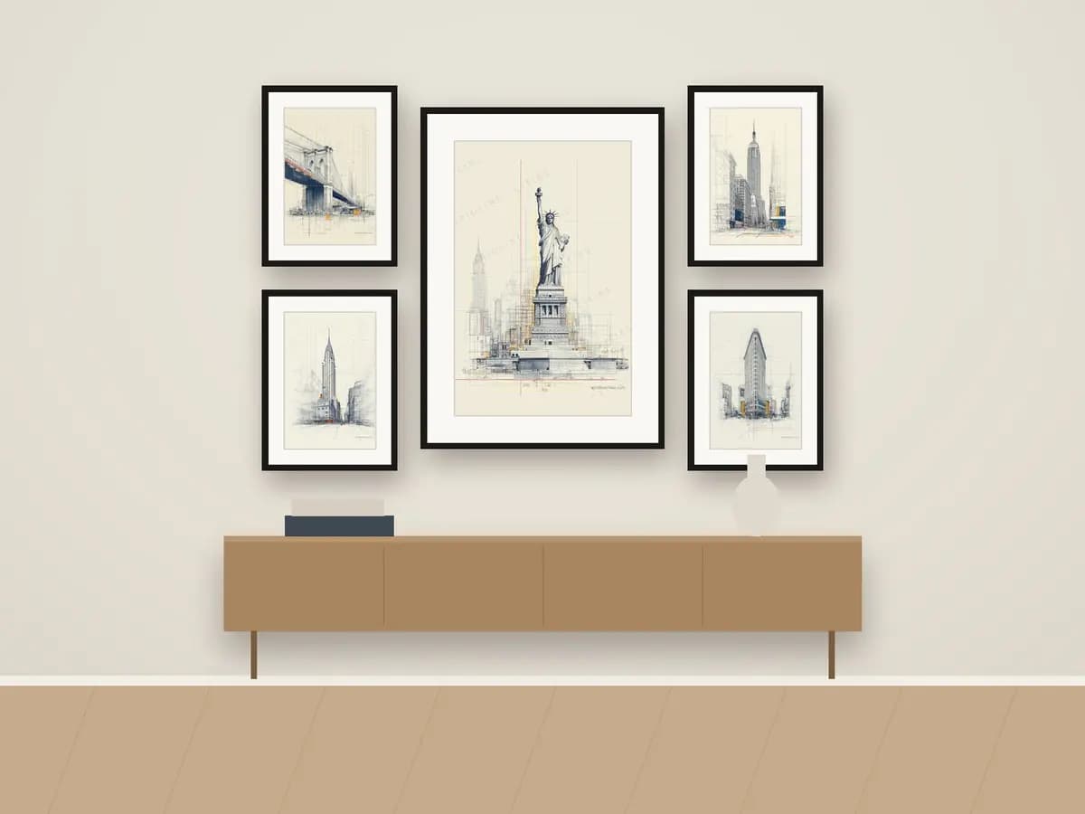 Statue of Liberty as gallery wall