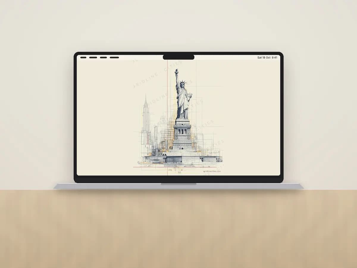 Statue of Liberty as desktop wallpaper