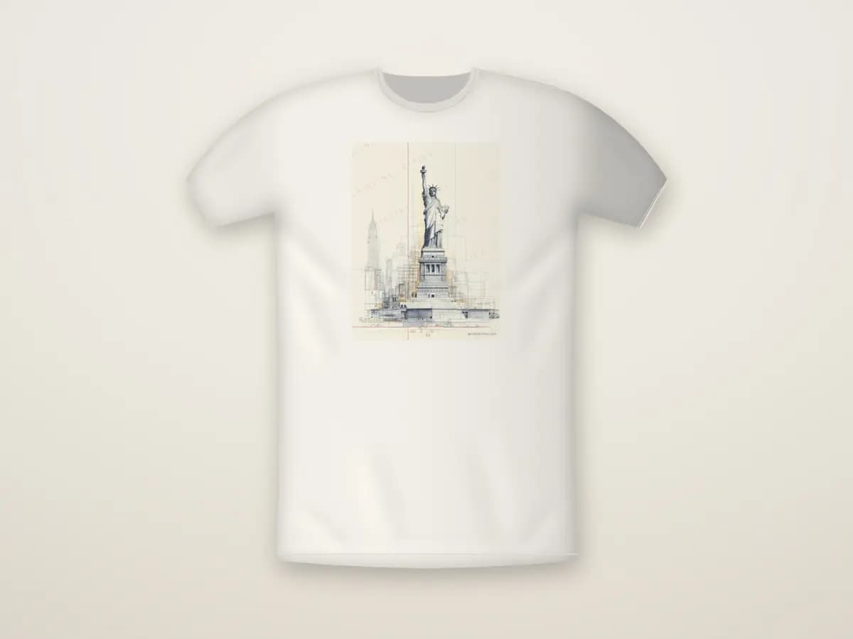 Statue of Liberty as t-shirt