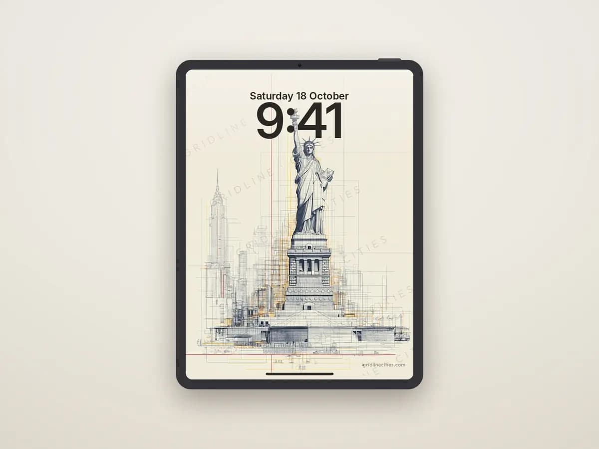 Statue of Liberty as tablet wallpaper