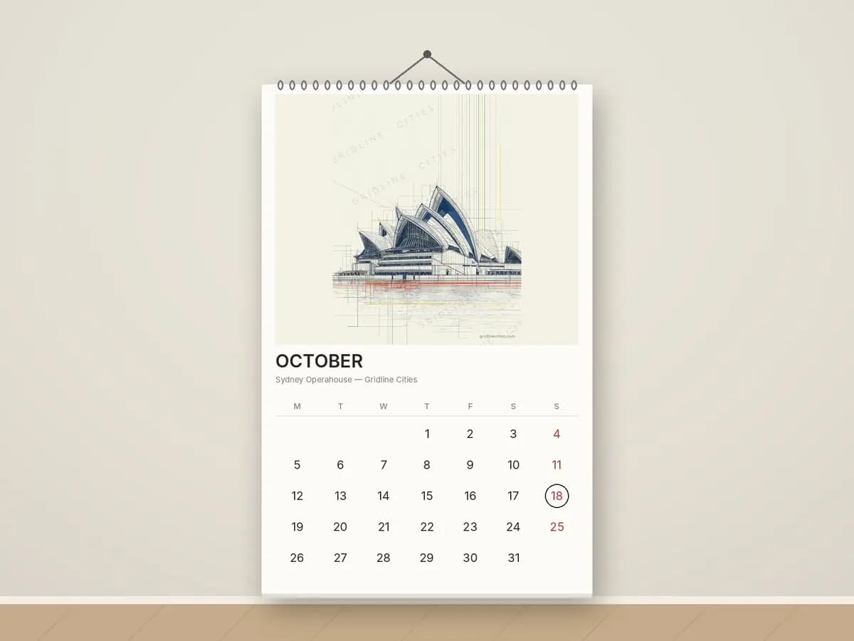Sydney Operahouse as calendar