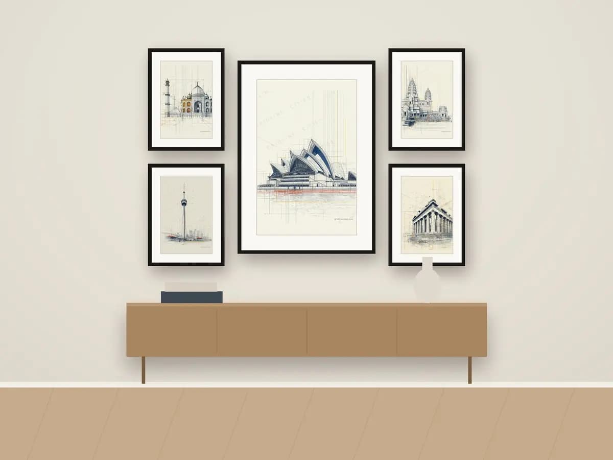 Sydney Operahouse as gallery wall