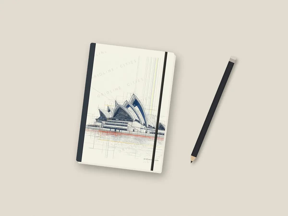 Sydney Operahouse as notebook cover