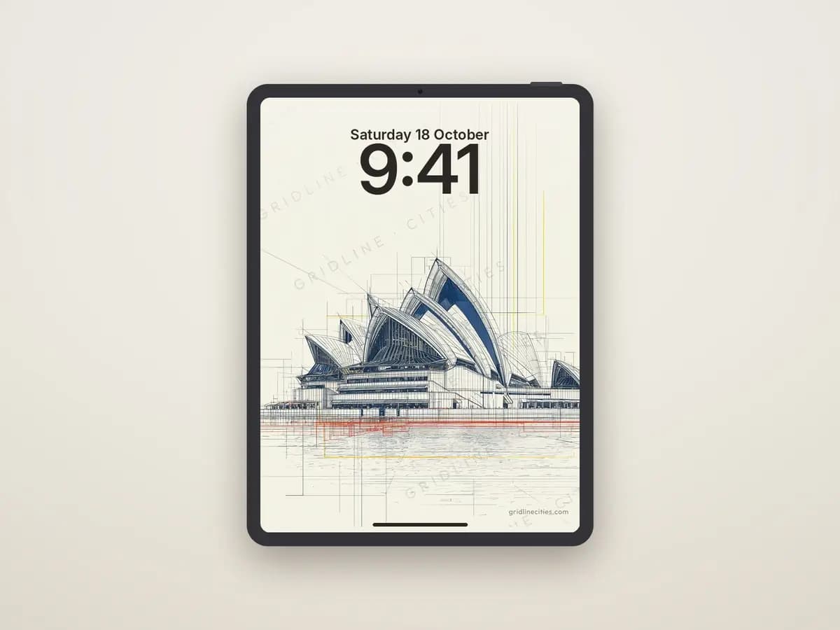 Sydney Operahouse as tablet wallpaper