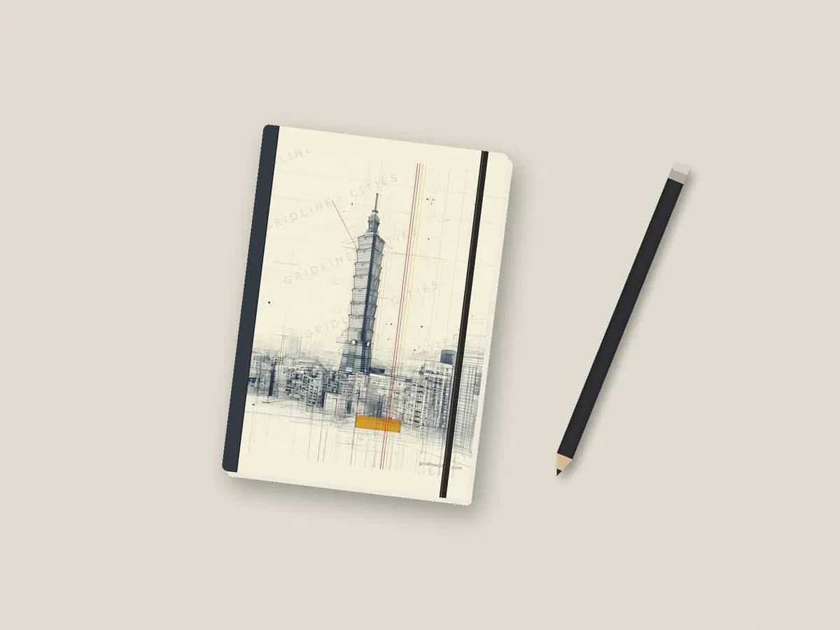 Taipei 101 as notebook cover
