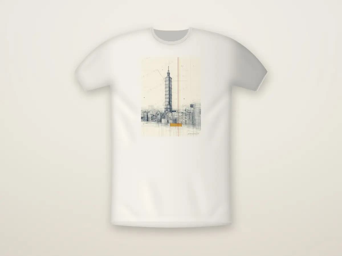 Taipei 101 as t-shirt