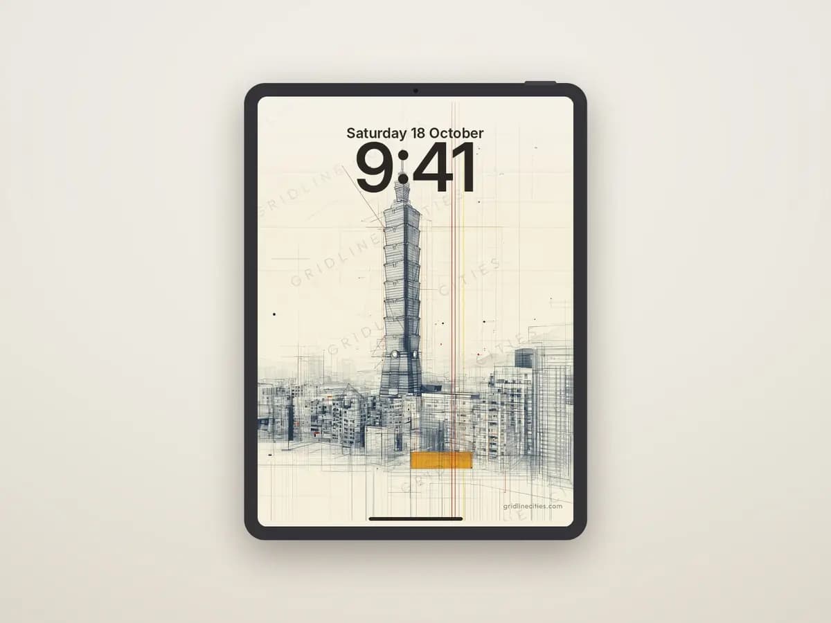 Taipei 101 as tablet wallpaper