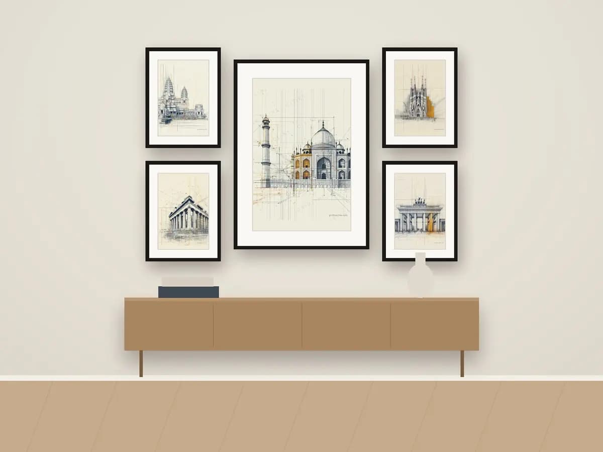 Taj Mahal as gallery wall