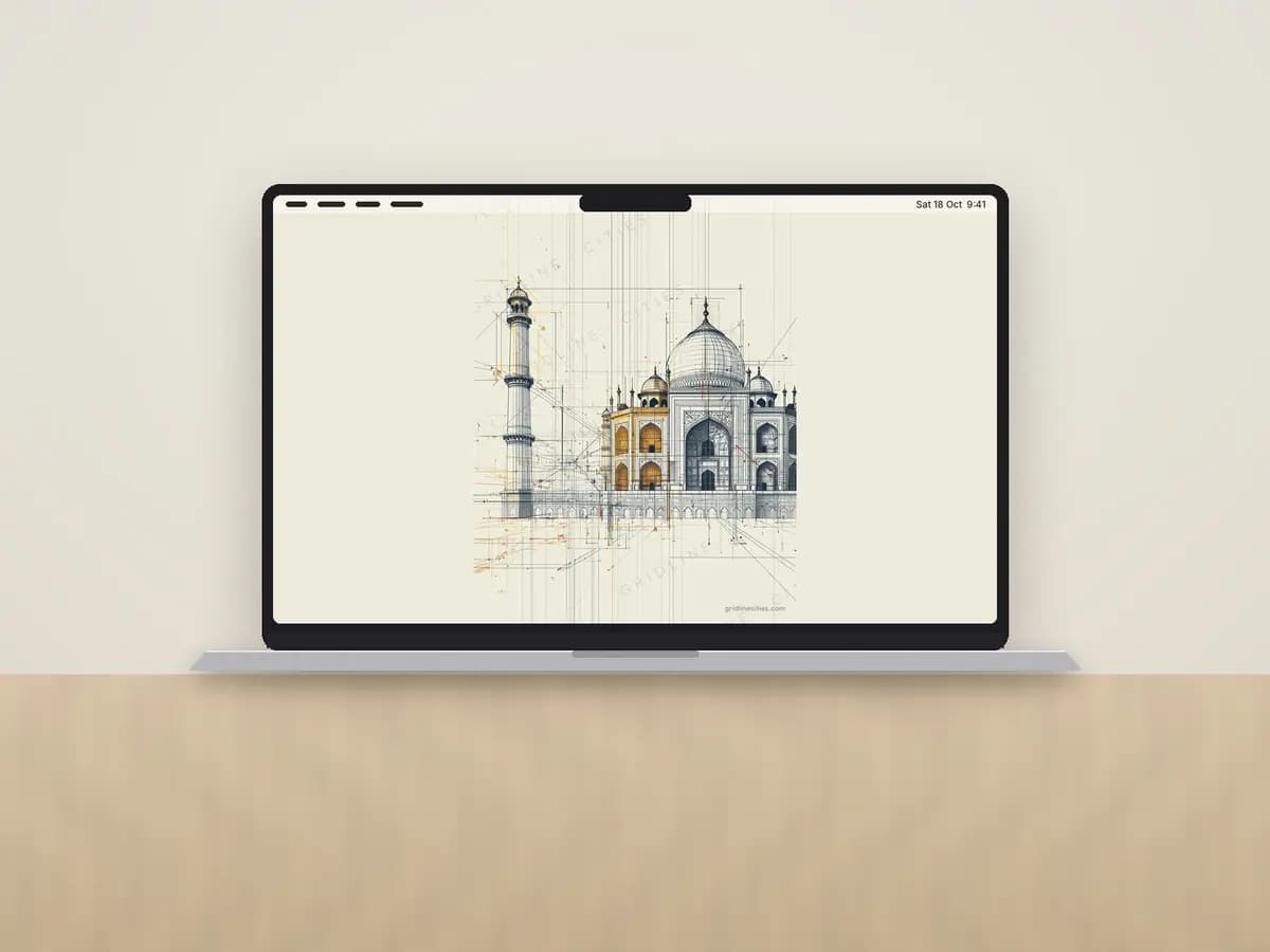Taj Mahal as desktop wallpaper