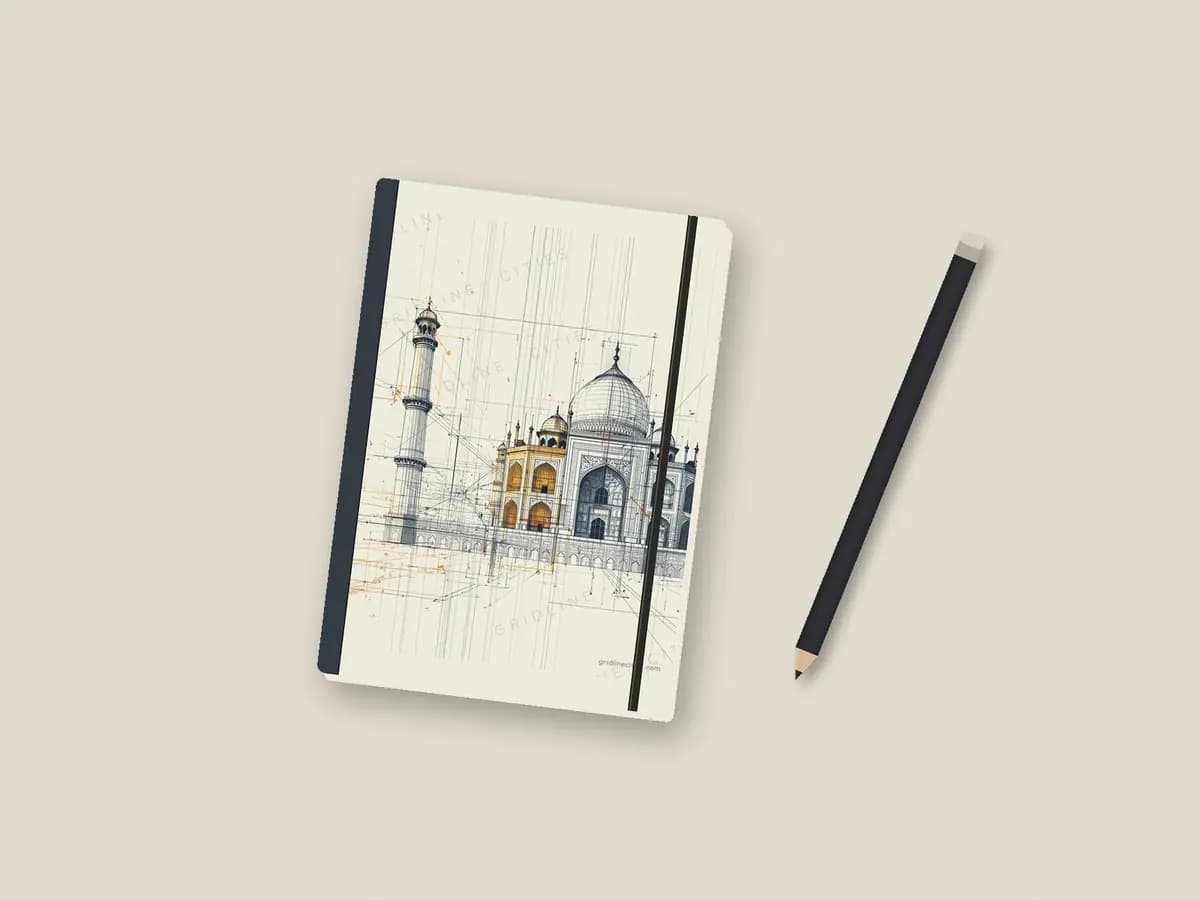 Taj Mahal as notebook cover