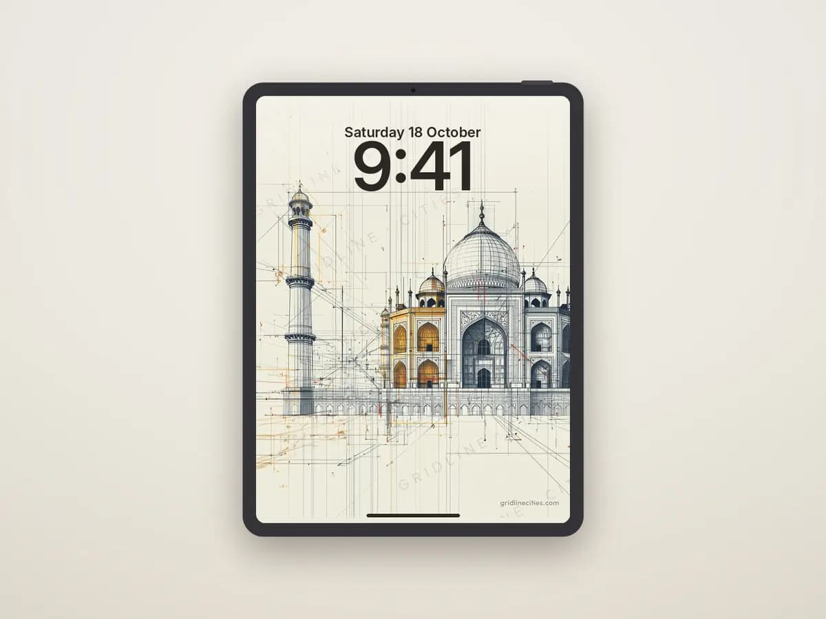 Taj Mahal as tablet wallpaper