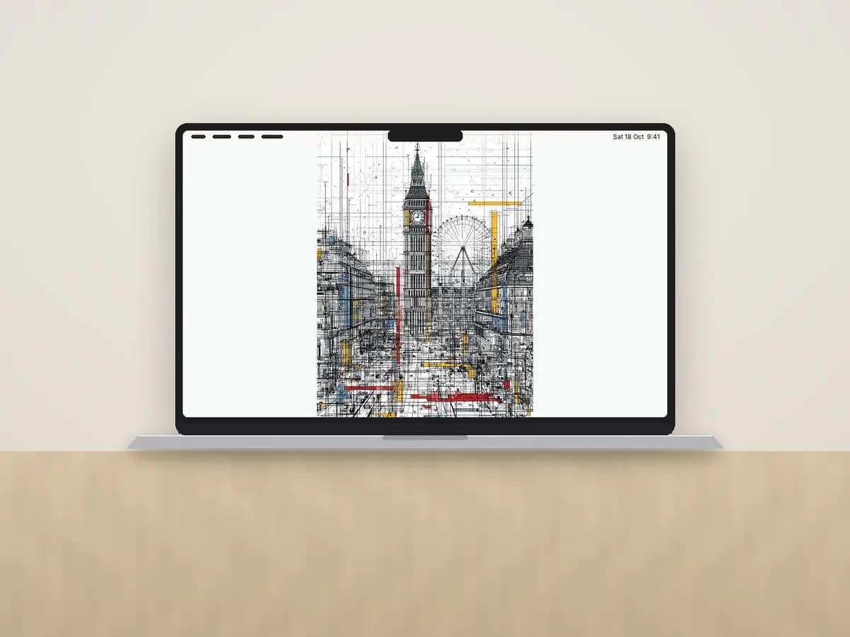 The Riverline as desktop wallpaper