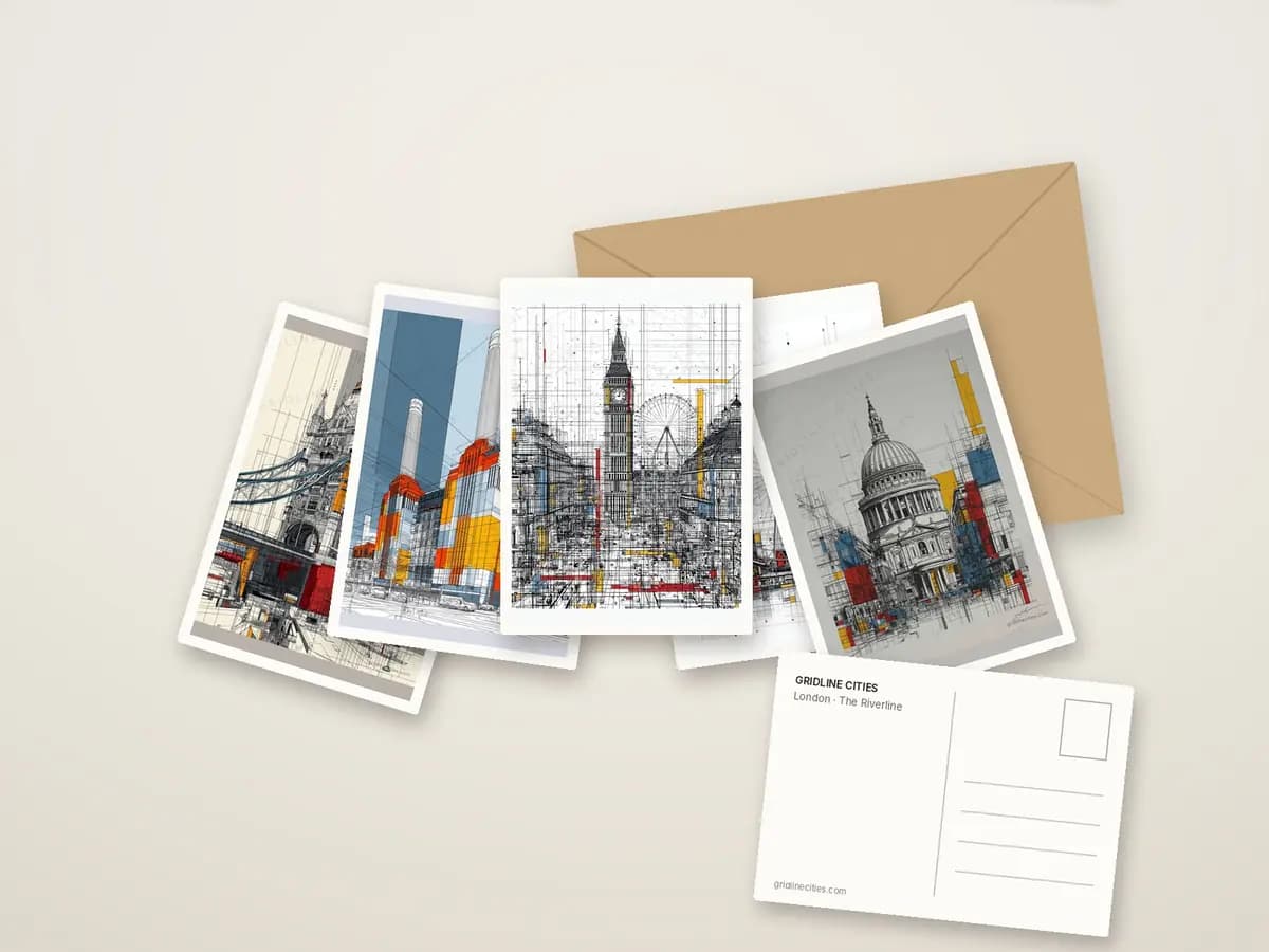 The Riverline as postcards