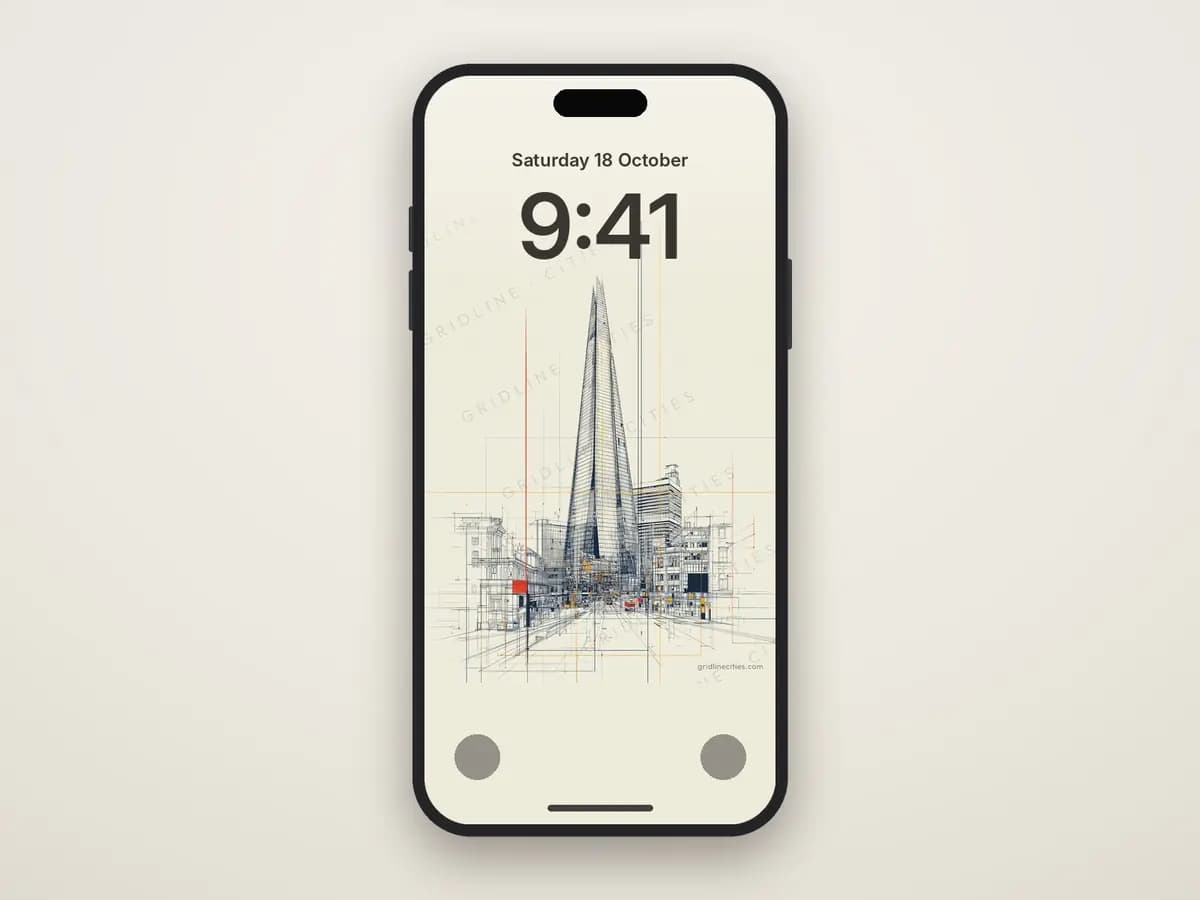 The Shard as phone wallpaper